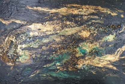 Original Irish mixed media abstract painting on canvas