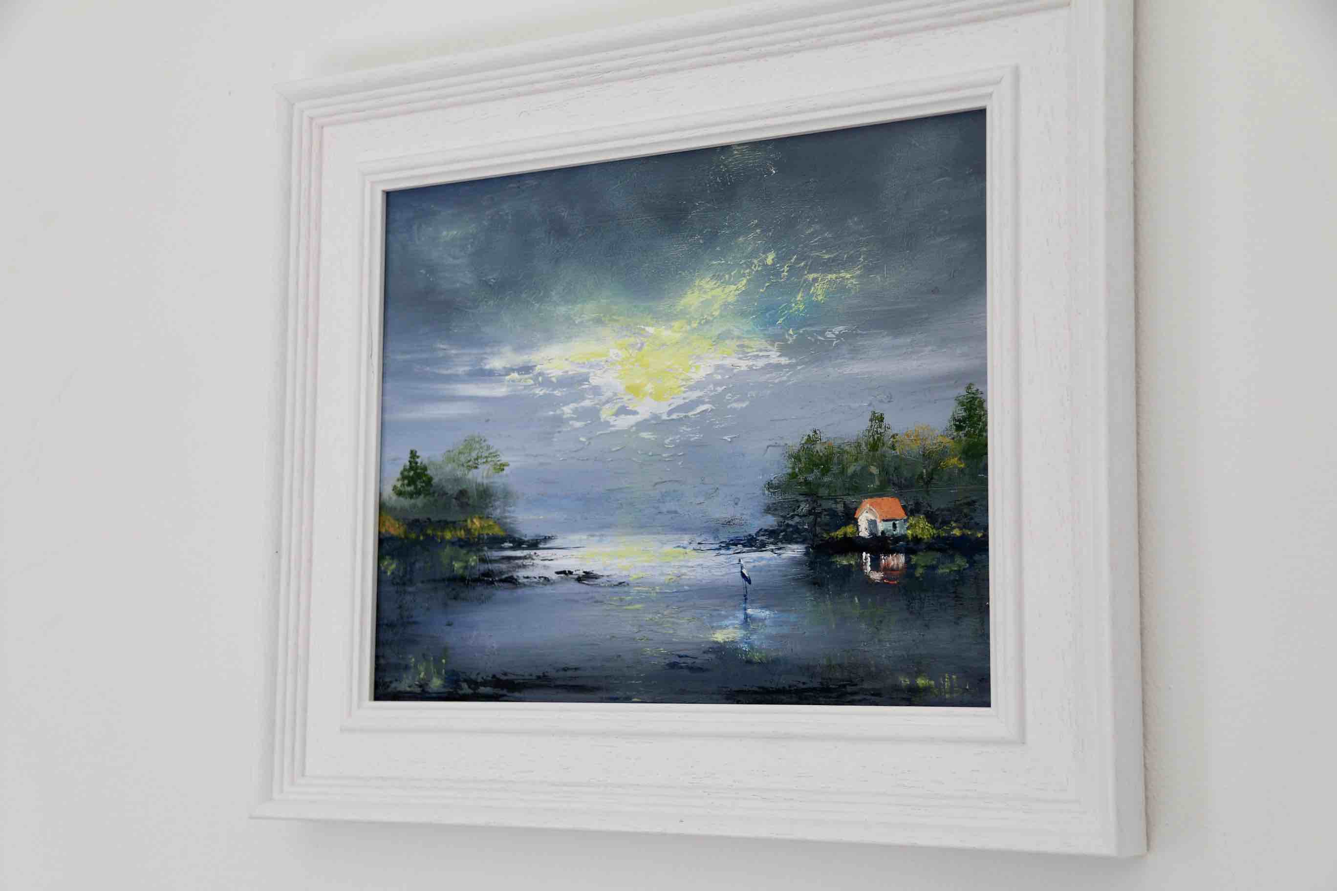 boathouse, Irish art, original oil paintings, shop art, shop gifts, heron