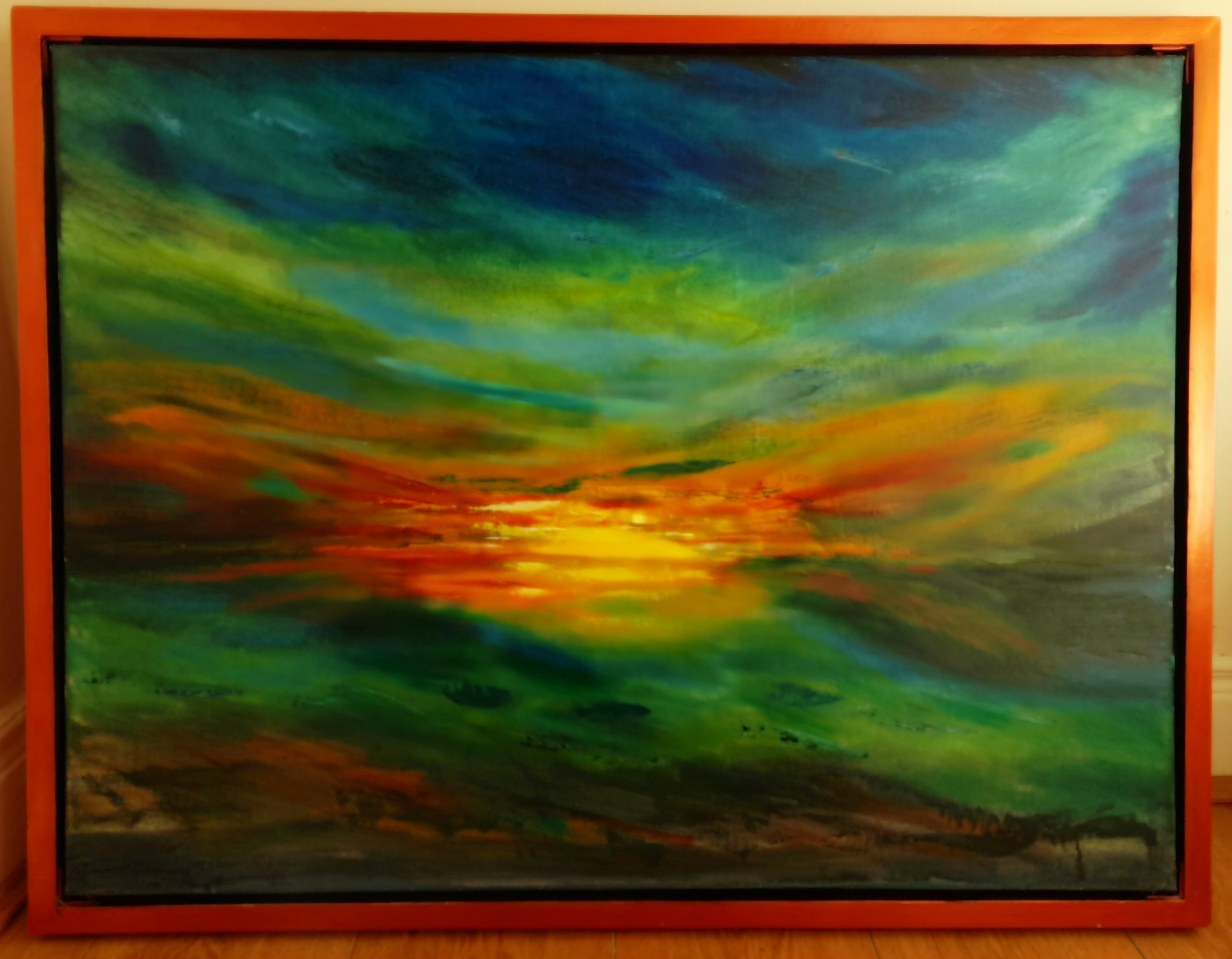 Original Oil On Canvas Landscape Seascape