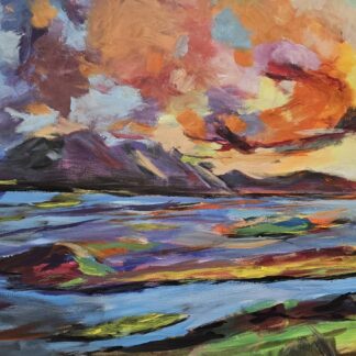 Modern landscape painting of Clew Bay