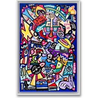 large original contemporary modern painting, an expressive Neo artwork that brings bold colors and dynamic energy to any space.