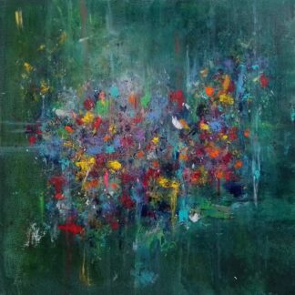 Plant-Based (60cm).This is a compelling original abstract artwork that will make a beautiful addition to your home or office.