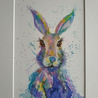 "Print of 'Molly': Capture the Charm of My Original Rabbit Painting. Bring the endearing presence of 'Molly' into your home with this high-quality print of my original painting. Perfect for rabbit enthusiasts and art lovers alike, 'Molly' radiates warmth and character, adding a touch of whimsy to any space."