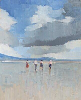 'A Walk in the West' with this captivating beach painting.