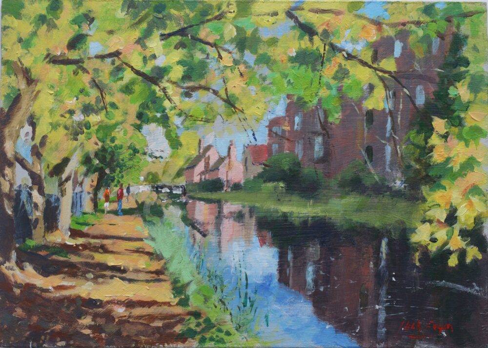 painting-of-a-serene-afternoon-along-dublin-s-grand-canal