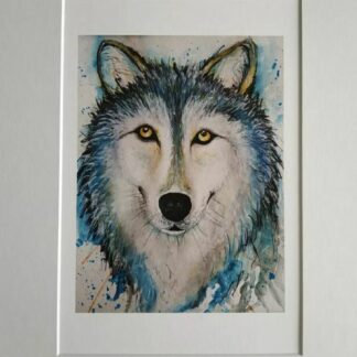 A Print of My Original Piece, 'Wolf'." Invite the majestic presence of the wolf into your space with this captivating print. Perfect for nature lovers and art enthusiasts alike, 'Wolf' captures the essence of strength and mystery in exquisite detail. Add a touch of wilderness to your