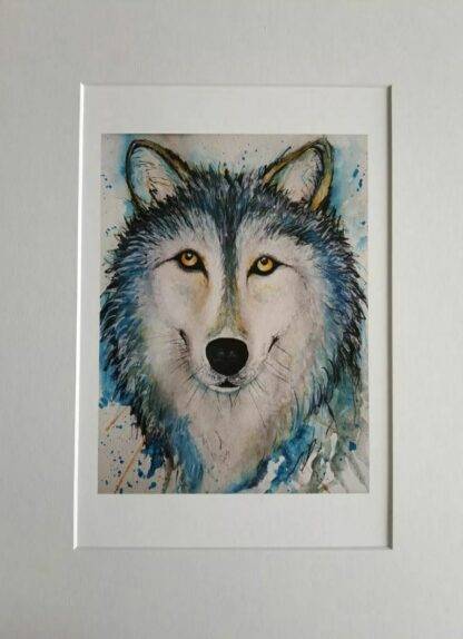 A Print of My Original Piece, 'Wolf'." Invite the majestic presence of the wolf into your space with this captivating print. Perfect for nature lovers and art enthusiasts alike, 'Wolf' captures the essence of strength and mystery in exquisite detail. Add a touch of wilderness to your