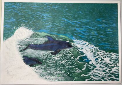 Painting of a bottlenose Dolphin