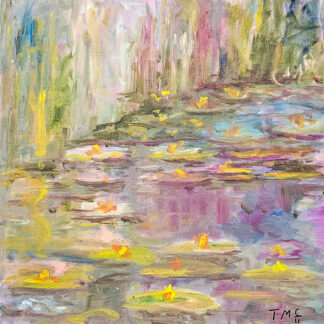 Painting of lily pond