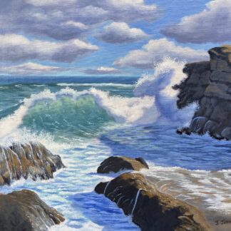 Original seascape painting, inspired by Ireland’s breathtaking Wild Atlantic Way, for sale