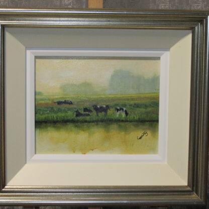 Painting of Cattle on the river Shannon