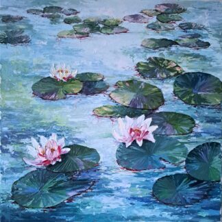 Original Painting of a Lily Pond