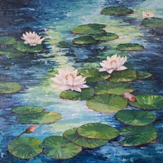 Original Painting of a Lily Pond