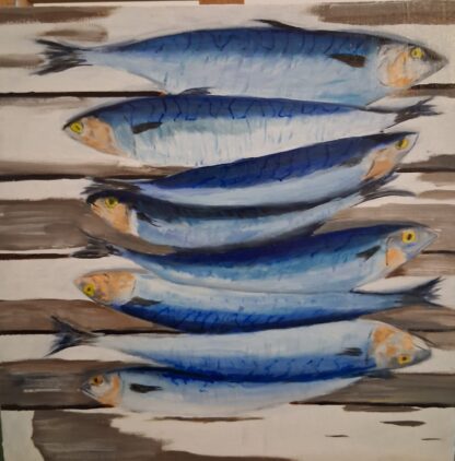 Painting of Mackerel for sale